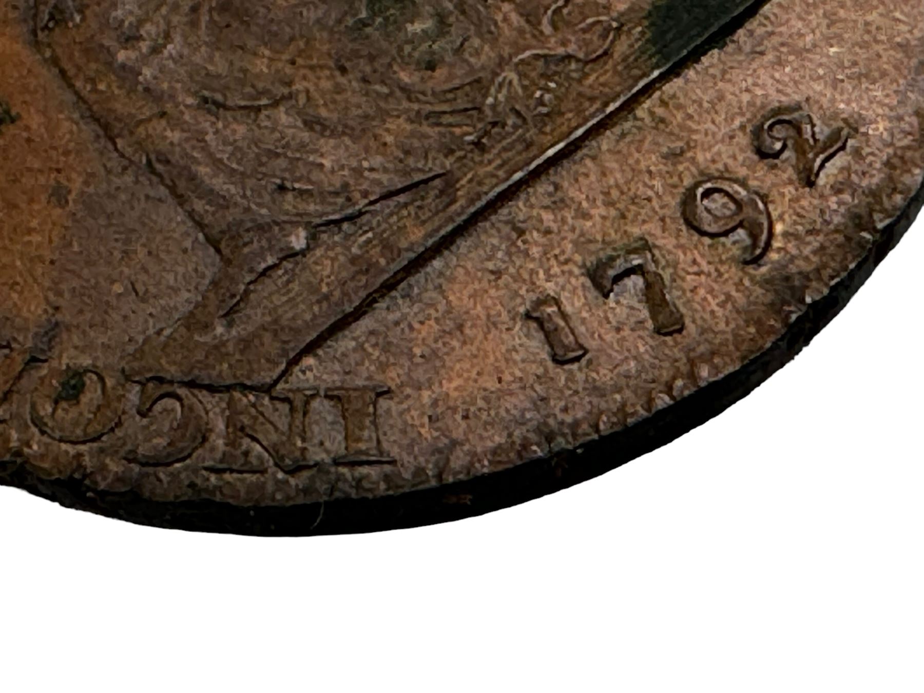 Camac Kyan and Camac Irish 1792 halfpenny token - Image 7 of 7