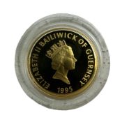 Queen Elizabeth II Bailiwick of Guernsey 1995 'Queen Elizabeth The Queen Mother 95th Birthday' gold