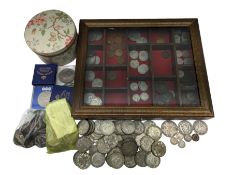 Approximately 640 grams of Great British pre 1947 silver half crown coins