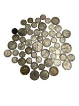 Approximately 165 grams of Great British pre 1920 silver coins