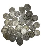 Approximately 690 grams of Great British pre 1947 silver half crown coins