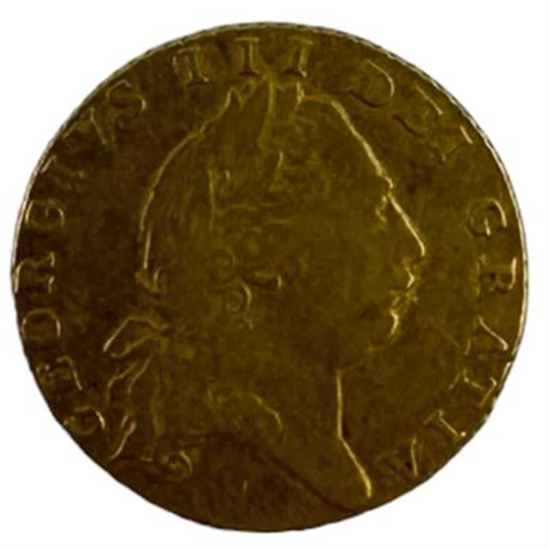 George III 1802 gold half Guinea coin - Image 2 of 2