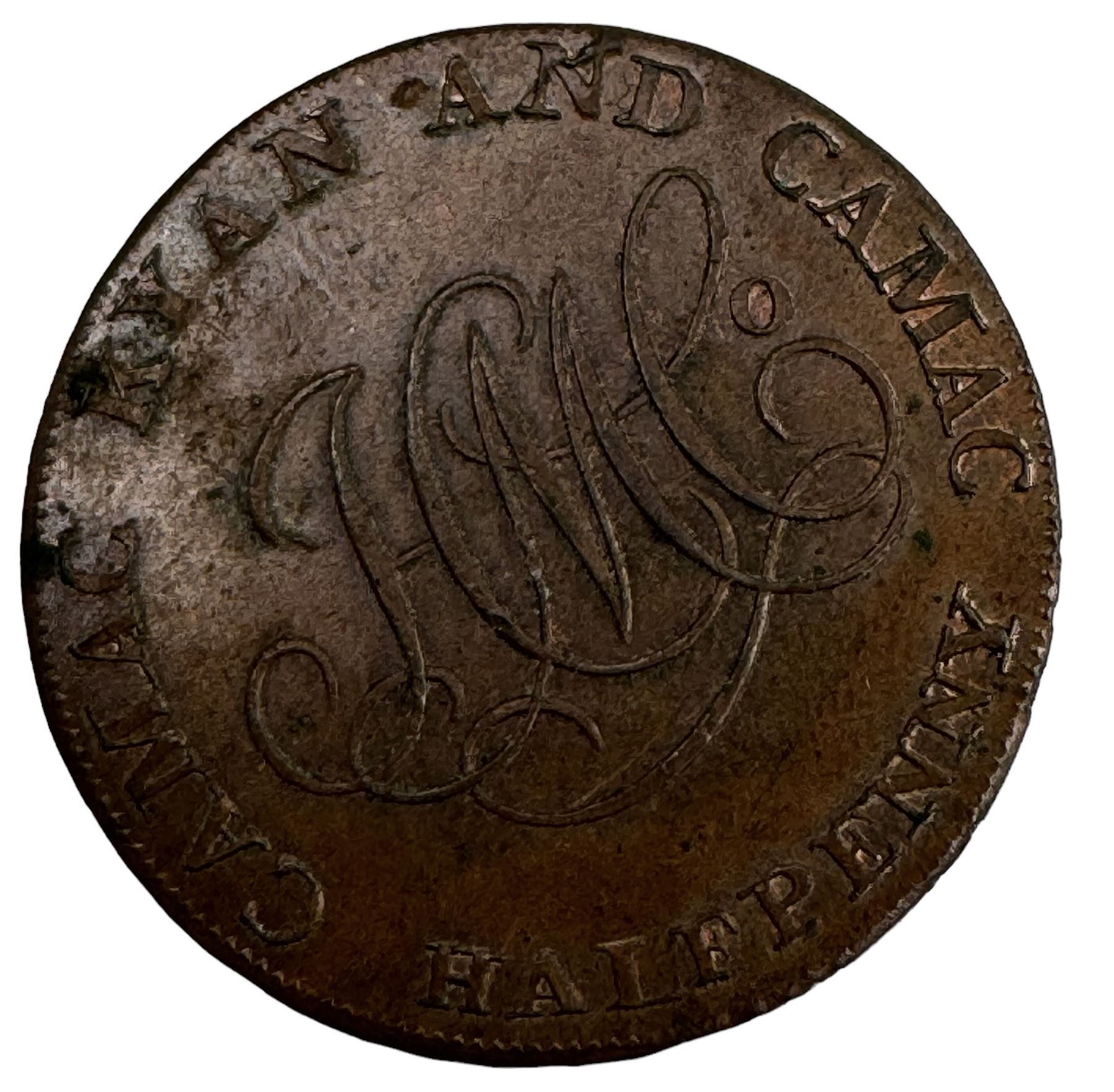 Camac Kyan and Camac Irish 1792 halfpenny token - Image 2 of 7