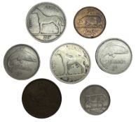 Six 18th century and later Irish coins