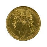 King George IIII 1821 gold full sovereign coin