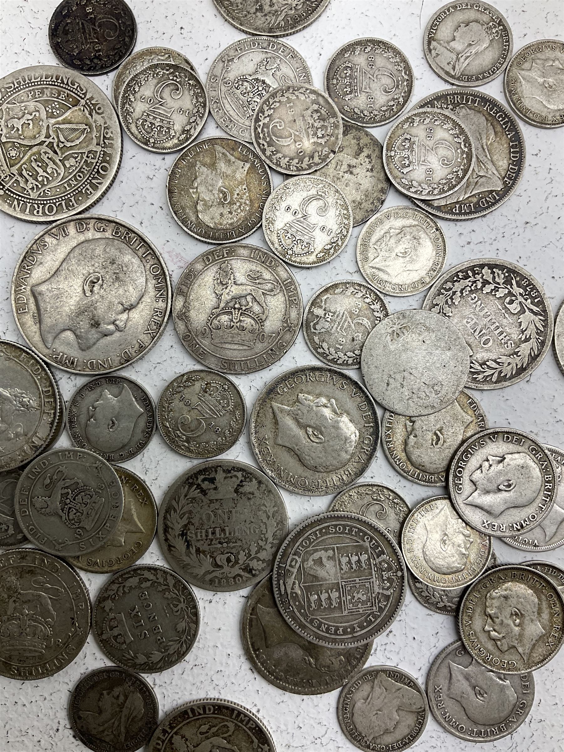 Approximately 165 grams of Great British pre 1920 silver coins - Bild 3 aus 3