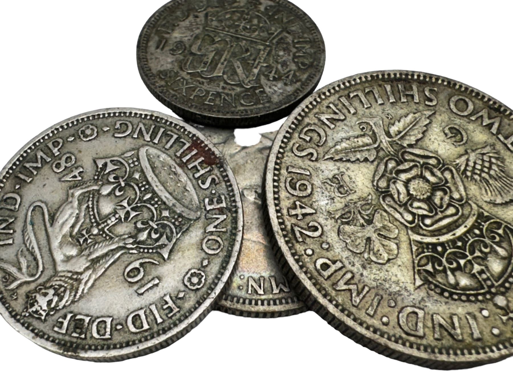 Coins including Elizabeth I 1573 sixpence and other hammered silver coins - Image 5 of 11