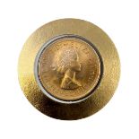 Queen Elizabeth II 1966 gold full sovereign coin