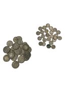 Approximately 250 grams of Great British pre 1947 silver coins