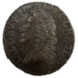 James II Irish gunmoney half crown