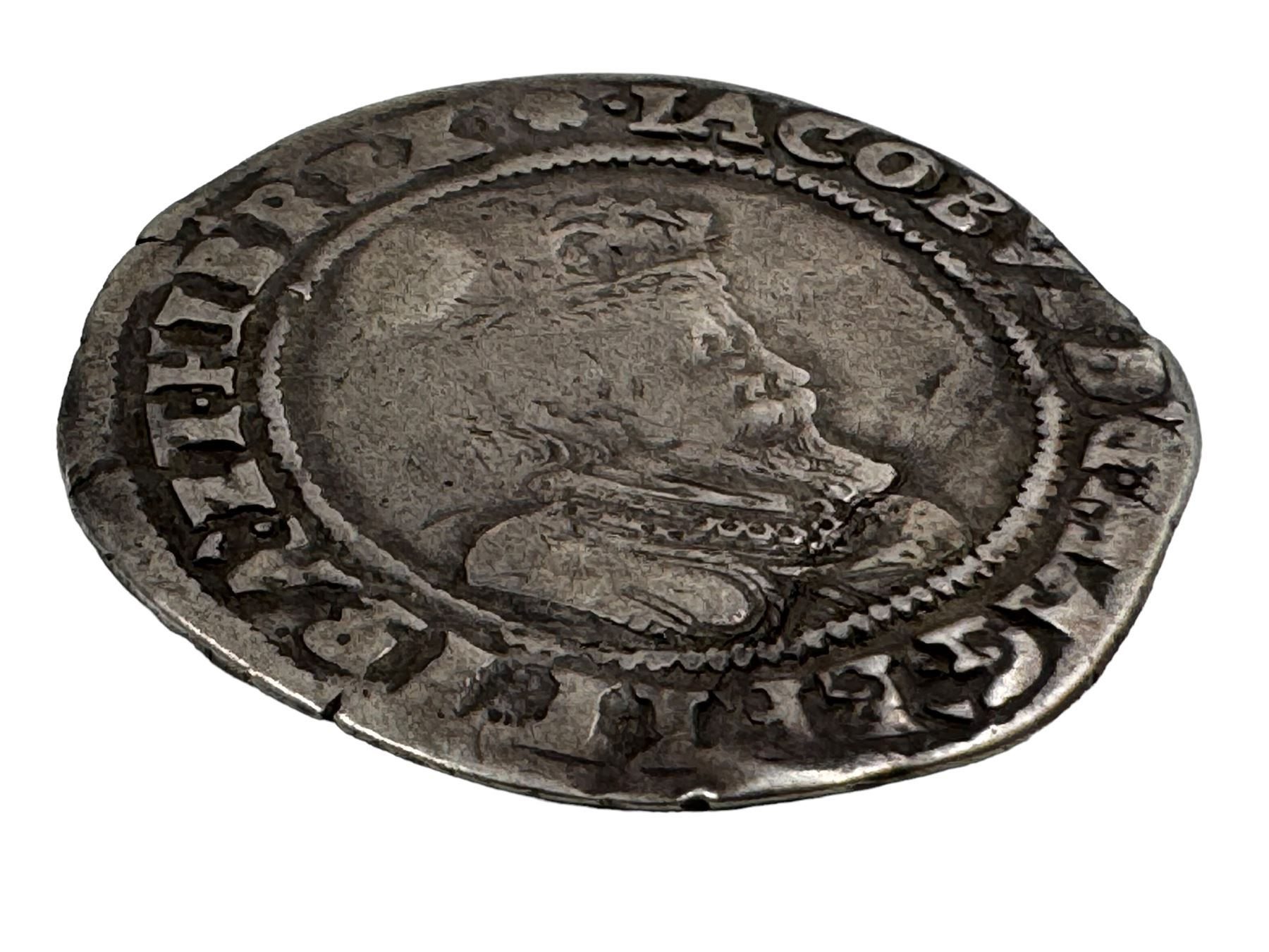 James I Irish 17th century silver one shilling coin - Image 3 of 11