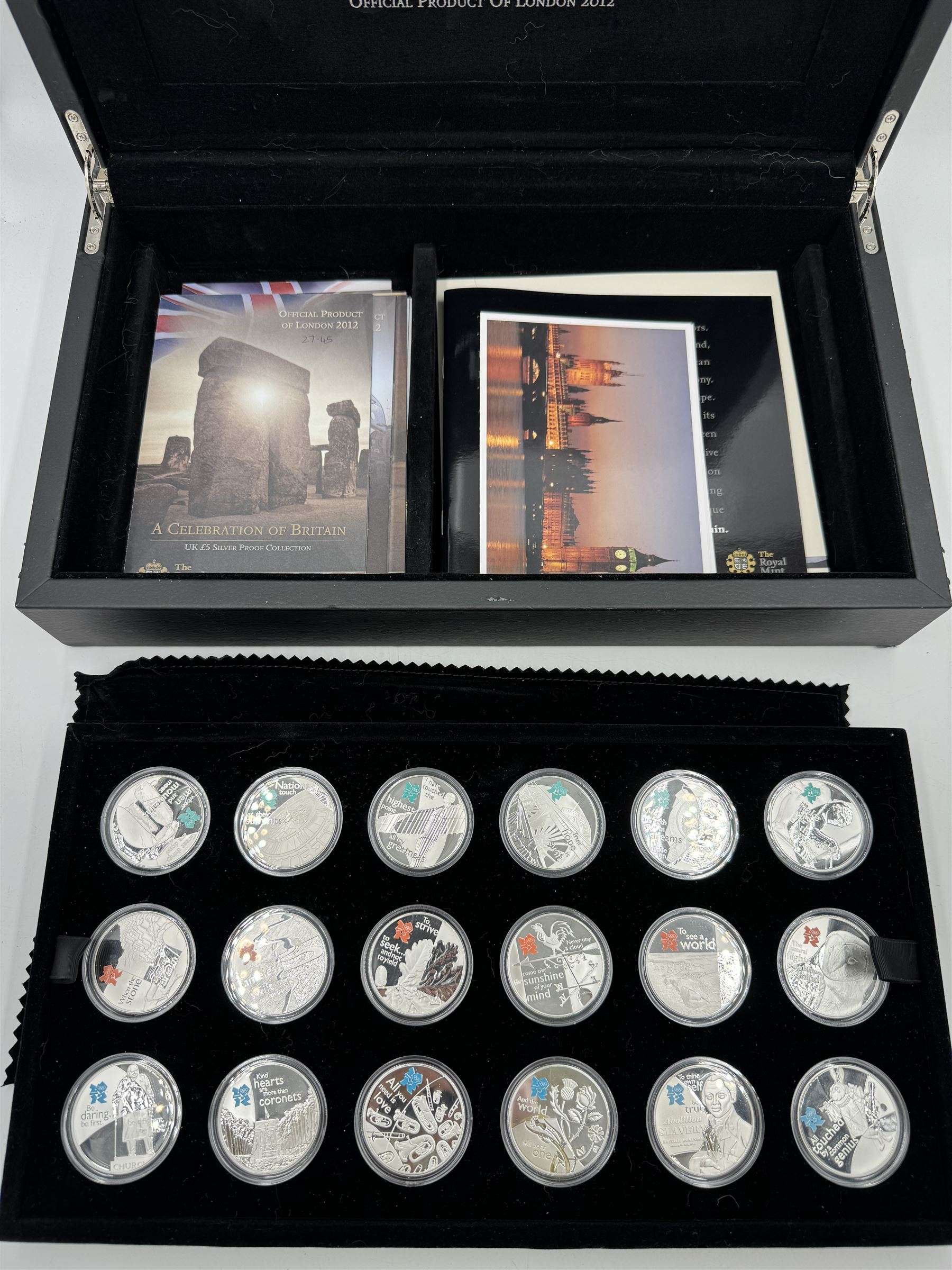 The Royal Mint United Kingdom 'A Celebration of Britain' silver proof coin set - Image 4 of 4