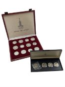 Russian 1980 Moscow Olympic Games silver twenty eight coin set
