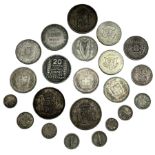 World silver coins