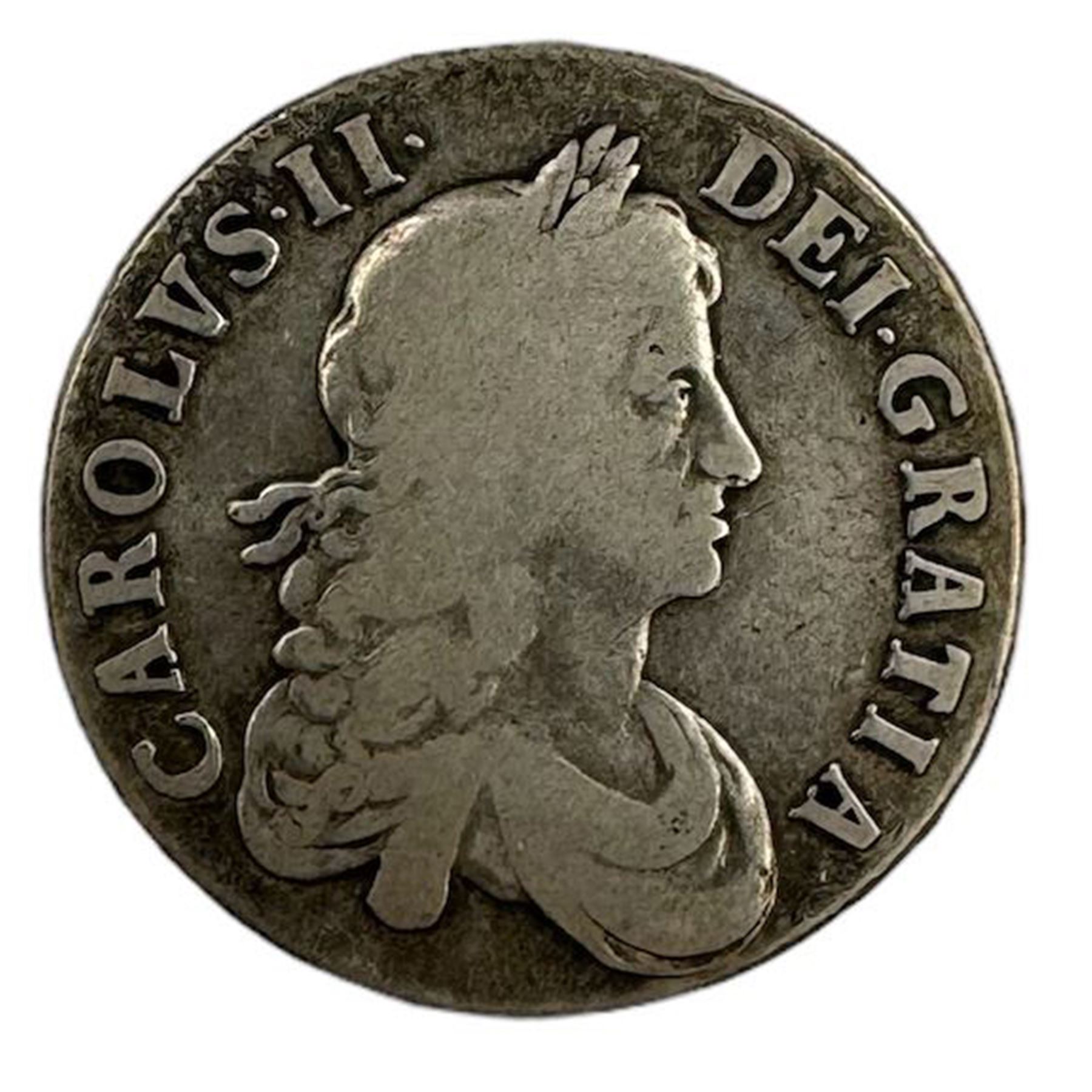 Charles III 1668 silver crown coin