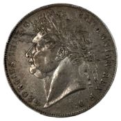 Queen Victoria 1845 silver crown coin