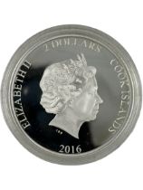 Eight Queen Elizabeth II Cook Islands 2016 sterling silver proof two dollars coins forming 'Shakespe