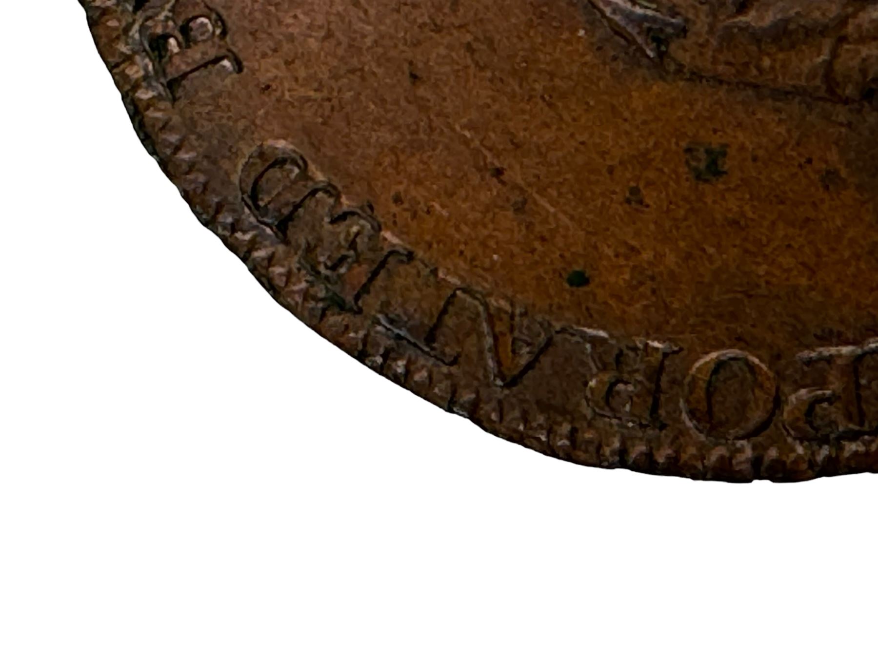 Camac Kyan and Camac Irish 1792 halfpenny token - Image 4 of 7