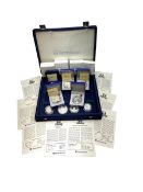 Nine commemorative coins relating to the France 1998 World Cup