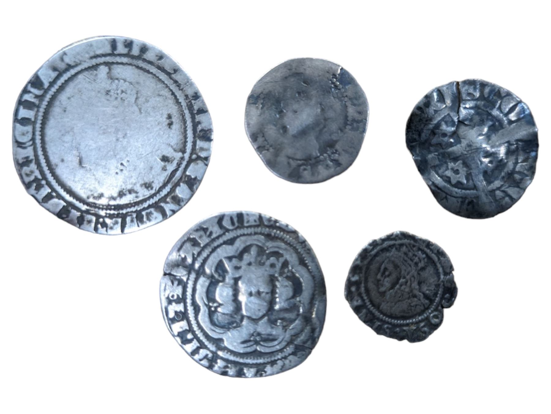 Coins including Elizabeth I 1573 sixpence and other hammered silver coins - Image 10 of 11