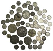 Approximately 60 grams of Great British pre 1920 silver coins including threepences