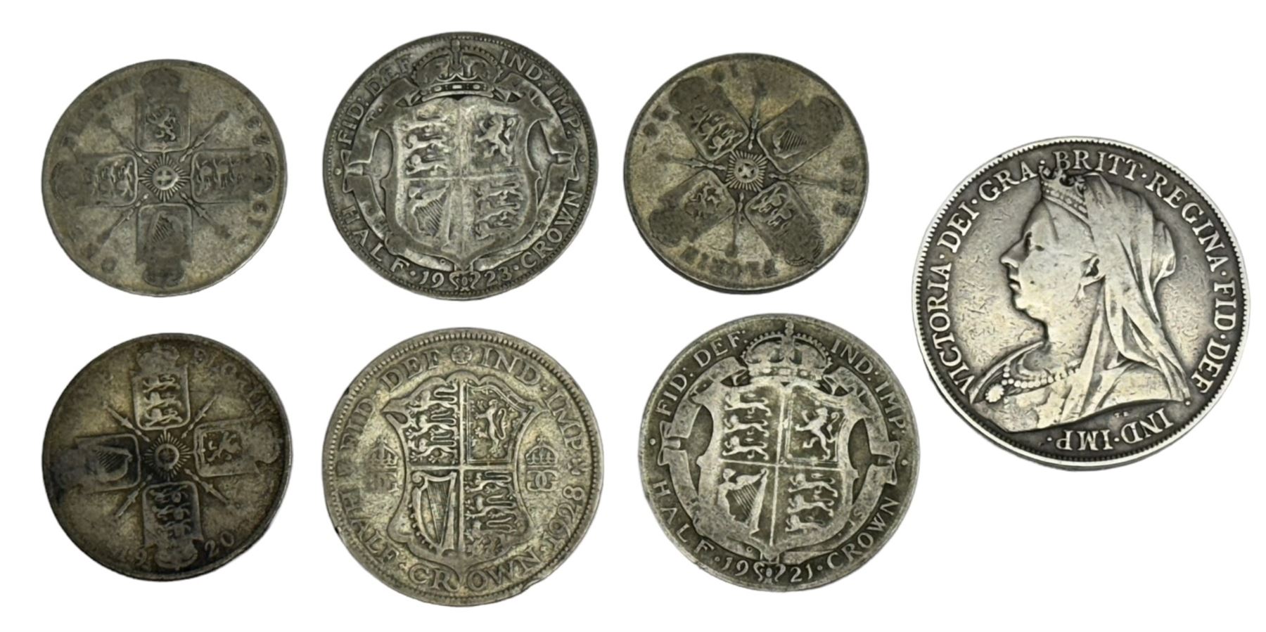 Approximately 60 grams of Great British pre 1920 silver coins including threepences - Image 5 of 7