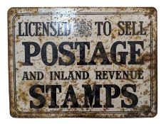 'Licensed To Sell Postage And Inland Revenue Stamps' sign
