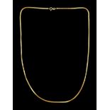 18ct gold snake link chain necklace