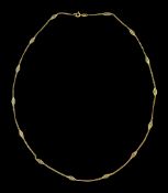 18ct gold fancy link chain necklace