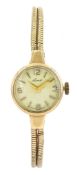 Russell ladies 9ct gold manual wind wristwatch