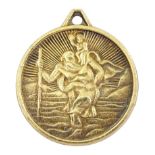 9ct gold St Christopher's pendant