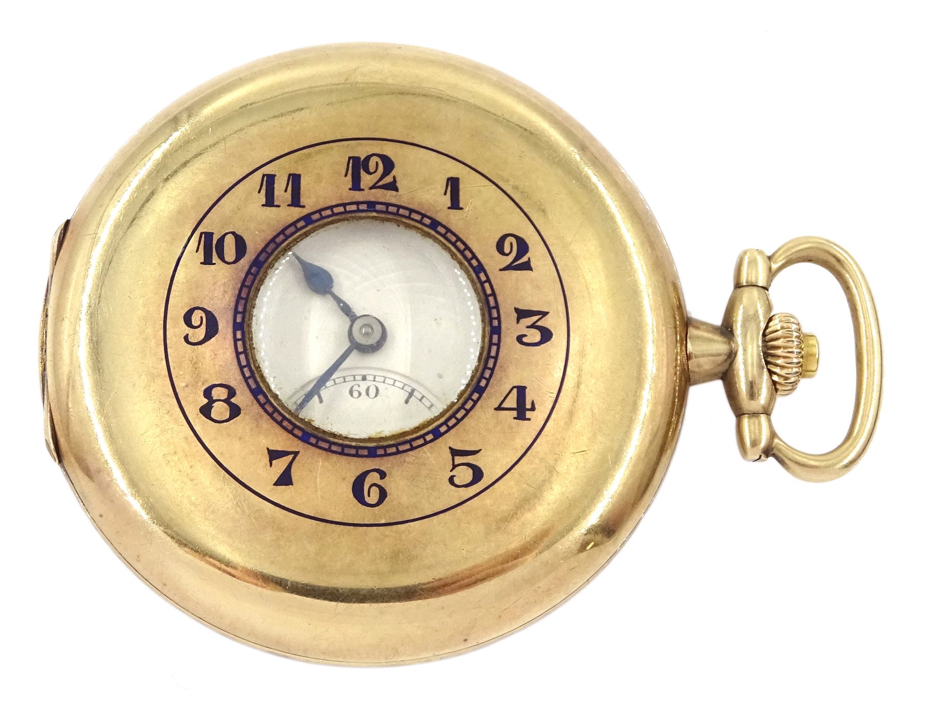 Early 20th century half hunter key wound lever pocket watch by Zenith - Image 2 of 6