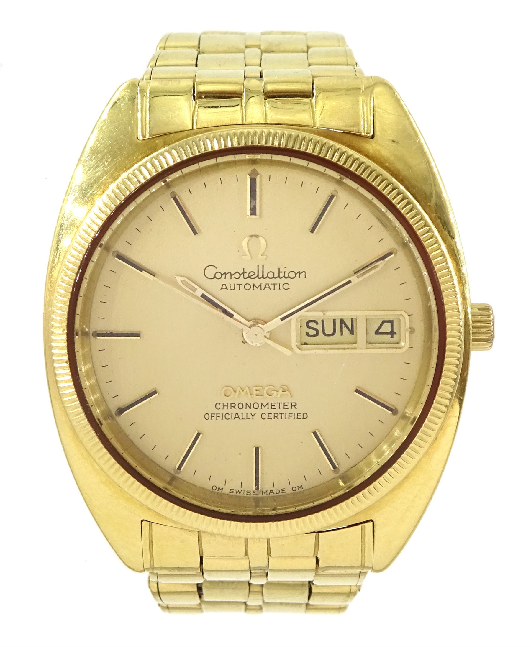 Omega Constellation gentleman's 18ct gold chronometer automatic wristwatch