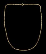 Early 20th century 9ct rose gold fancy link chain necklace