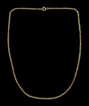 Early 20th century 9ct rose gold fancy link chain necklace