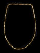 Early 20th century 10ct gold fancy link chain necklace