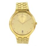 Omega gentleman's 18ct gold quartz wristwatch
