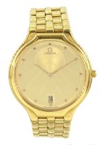 Omega gentleman's 18ct gold quartz wristwatch