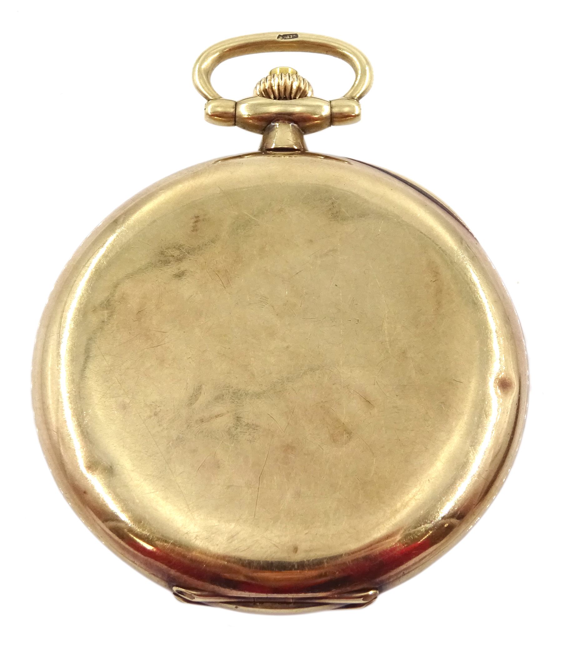 Early 20th century half hunter key wound lever pocket watch by Zenith - Image 3 of 6