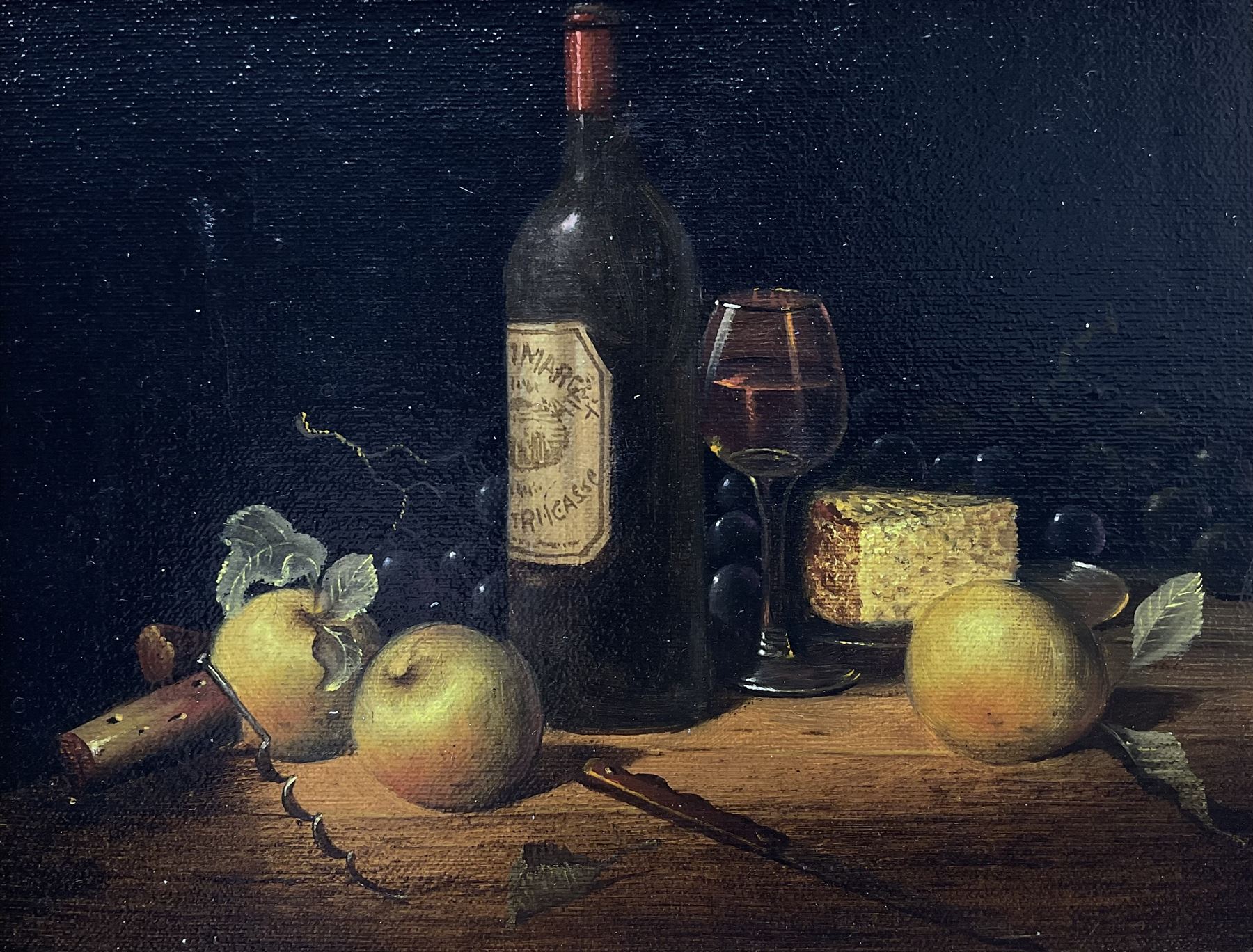 Continental School (20th century): Still Life with Wine