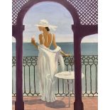 Rob A Parsons (Northern British 20th Century): ‘Balcony Rose’