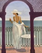 Rob A Parsons (Northern British 20th Century): ‘Balcony Rose’