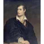 English School (19th century): Portrait of Lord Byron