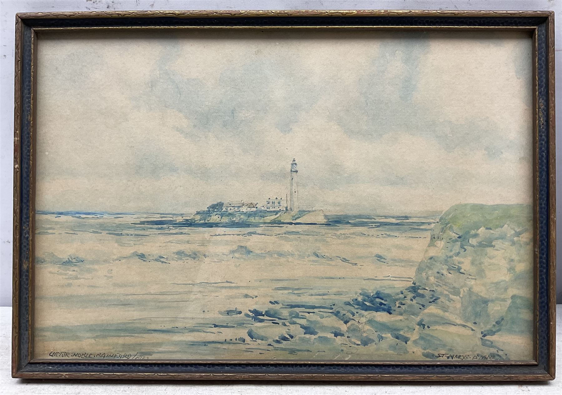 Victor Noble Rainbird (British 1887-1936): 'St Mary's Island' and 'Cullercoats Bay' - Image 3 of 3