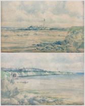 Victor Noble Rainbird (British 1887-1936): 'St Mary's Island' and 'Cullercoats Bay'