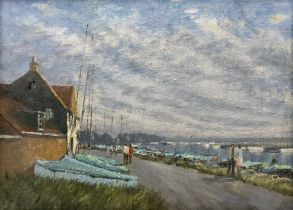 William Burns (British 1923-2010): 'Harbour View'