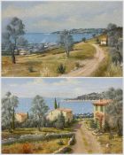 Jean Pierre-Vignat (French 20th century): Coastal Landscapes