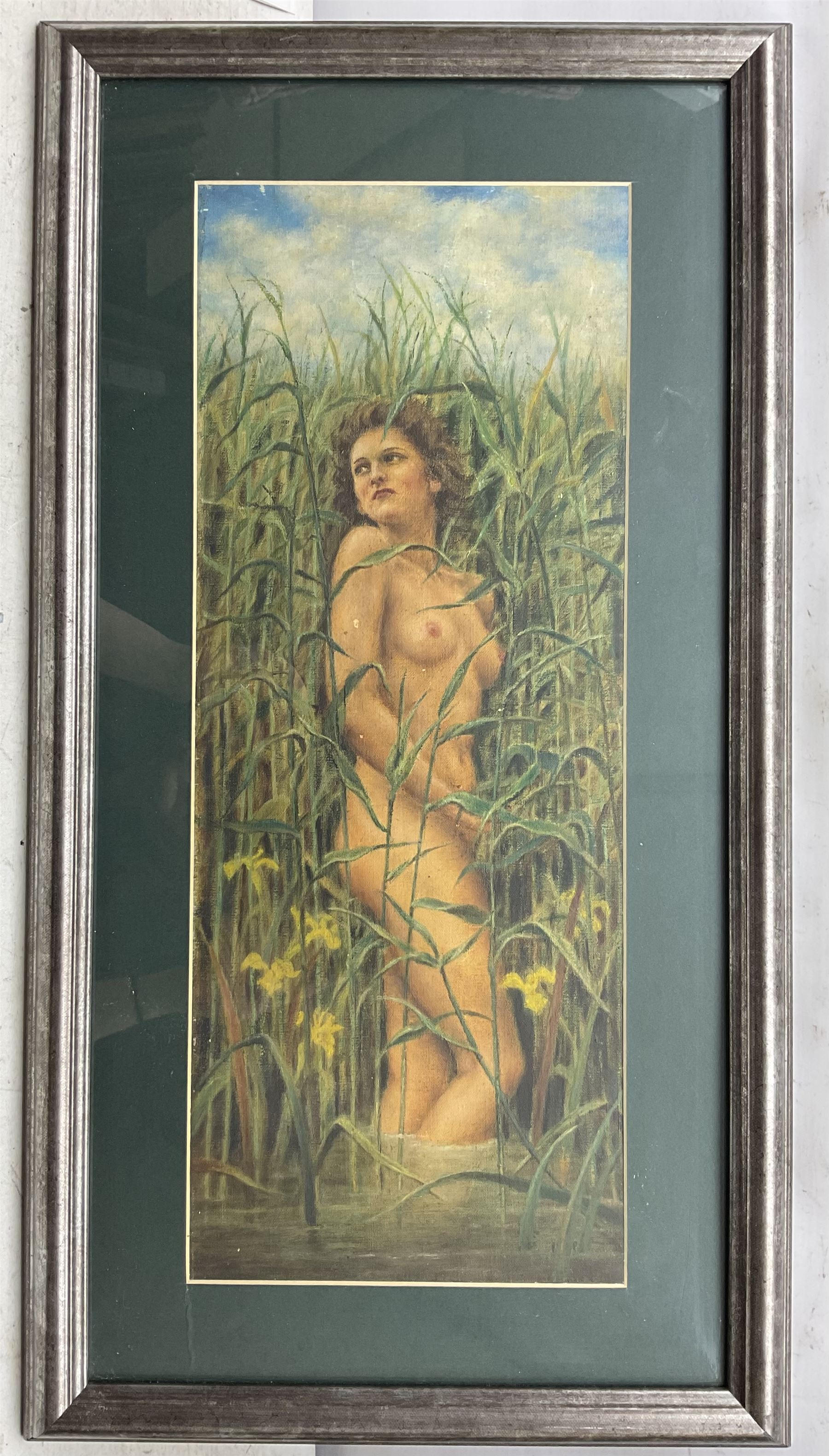 Continental School (Mid 20th Century): Nude in the Reeds - Image 2 of 3