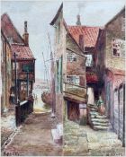B Foley (British early 20th century): Arguments Yard and Tin Ghaut - Whitby