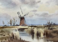 Leslie L Hardy Moore (British 1907-1997): Windmill on the Flatlands
